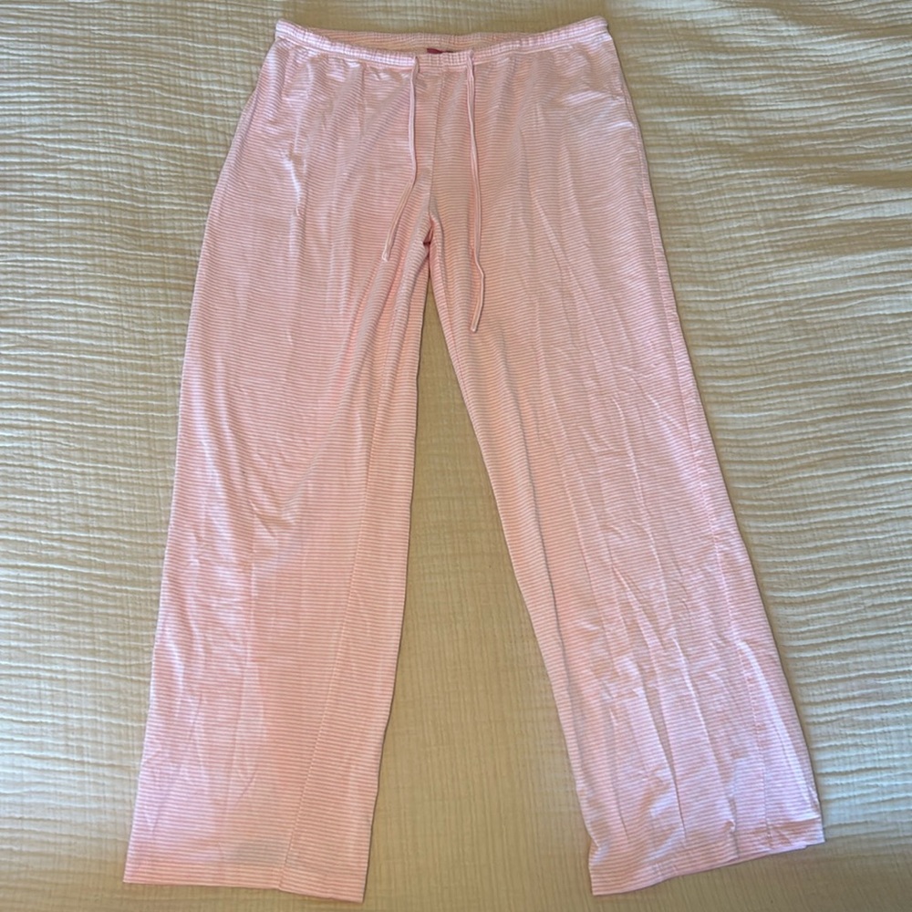 Pink & White Striped Edikted Pants